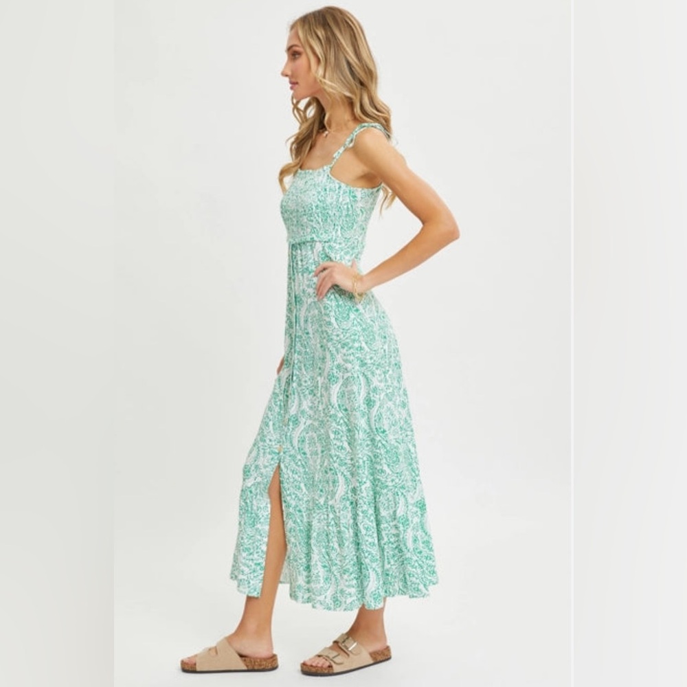 Sweet Lovely by Jen Green Paisley Paradise Dress Medium - Picture 4 of 10